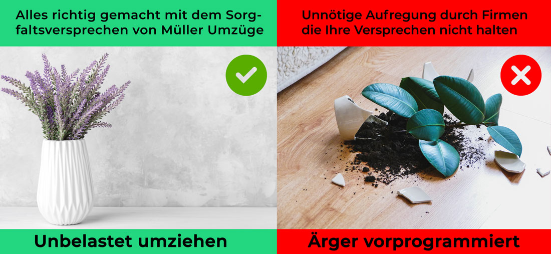 Wir ziehen ihre Sachen sorgfältig um